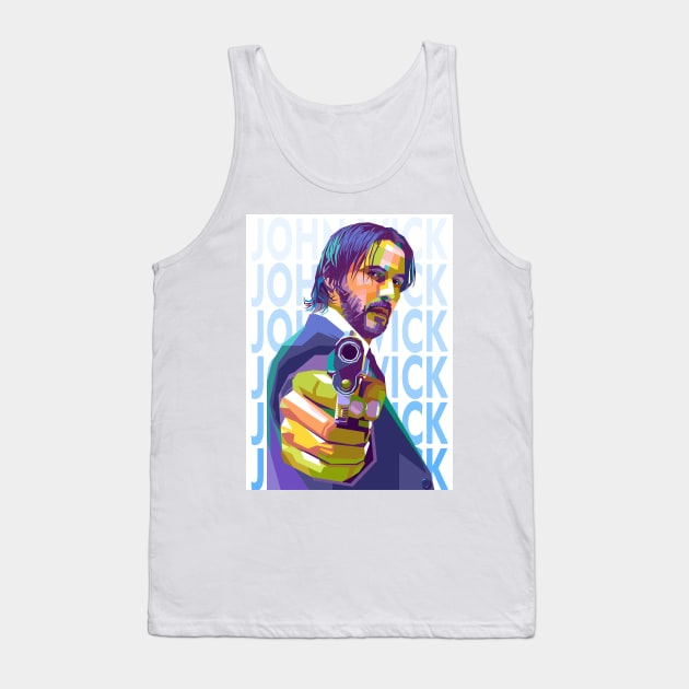 John Wick Tank Top by lots of artWork